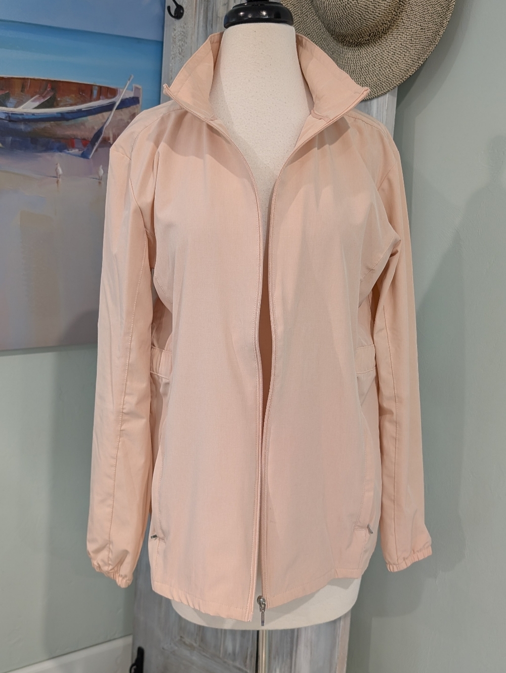Hang Ten Women's Light Peach Zippered Jacket